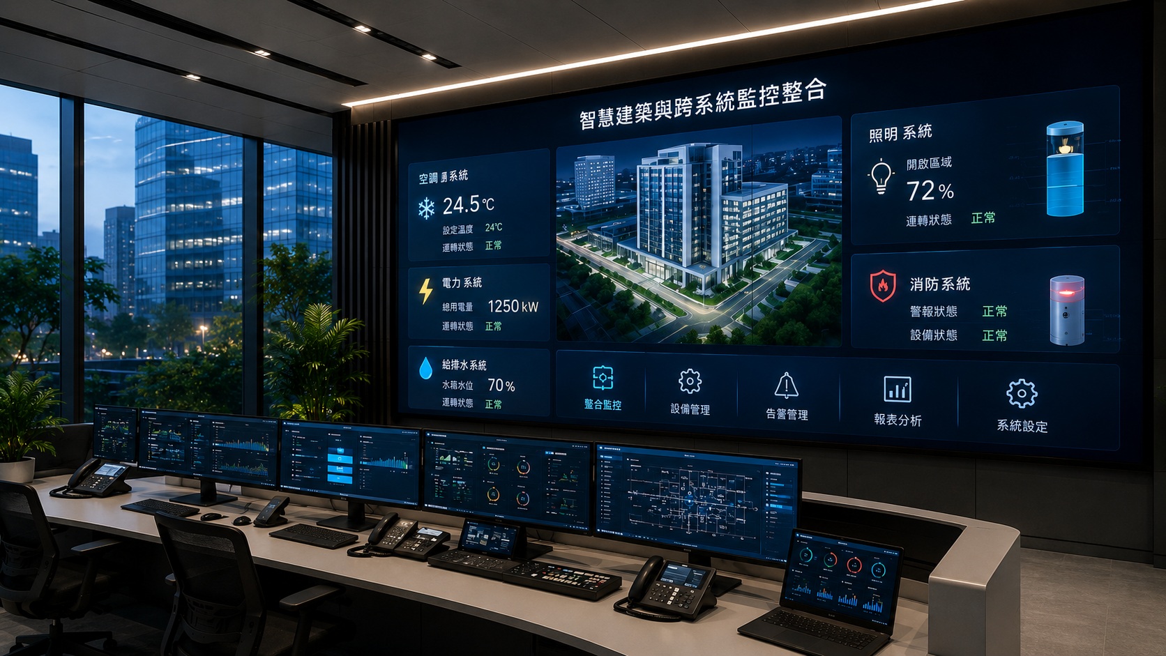 建築與場域監控控制中心